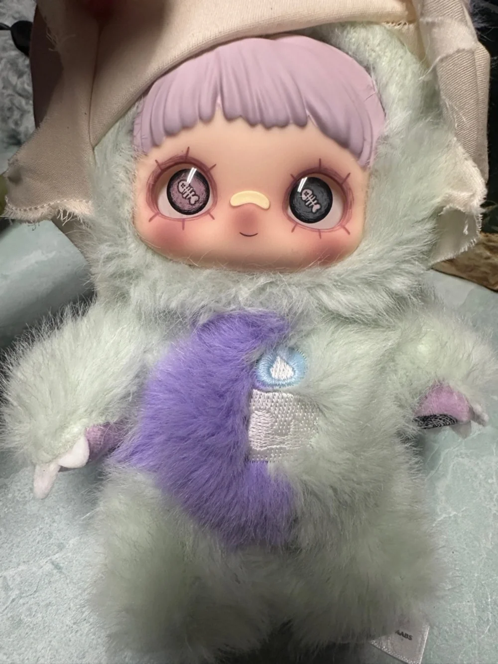 MayMei Ghost Elda Dark Forest Series Plush Pendant Keychain Glow in dark tummy